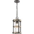 Elk Lighting Crenshaw 8'' Wide 1-Light Outdoor Pendant - Anvil Iron 89147/1